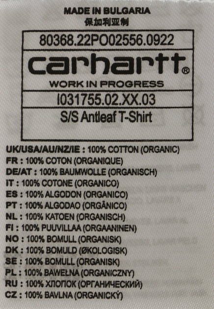 Футболка из хлопка с принтом CARHARTT WIP