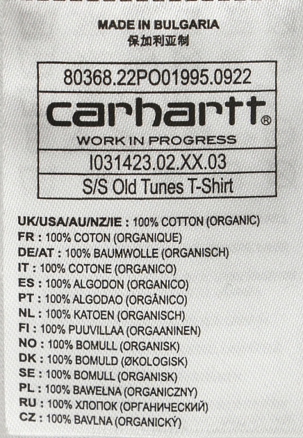 Футболка с логотипированным принтом CARHARTT WIP