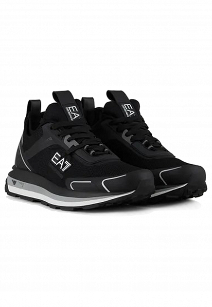 Черные кроссовки с логотипом EA7 - ИТАЛИЯ