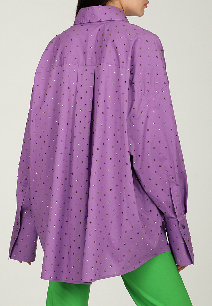 Рубашка GIUSEPPE DI MORABITO  - Хлопок - цвет фиолетовый