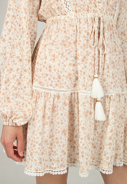 Платье из хлопка с мелким флористическим принтом LES NEO BOURGEOISES