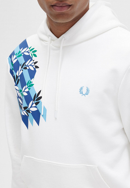 Толстовка FRED PERRY  - Хлопок - цвет белый