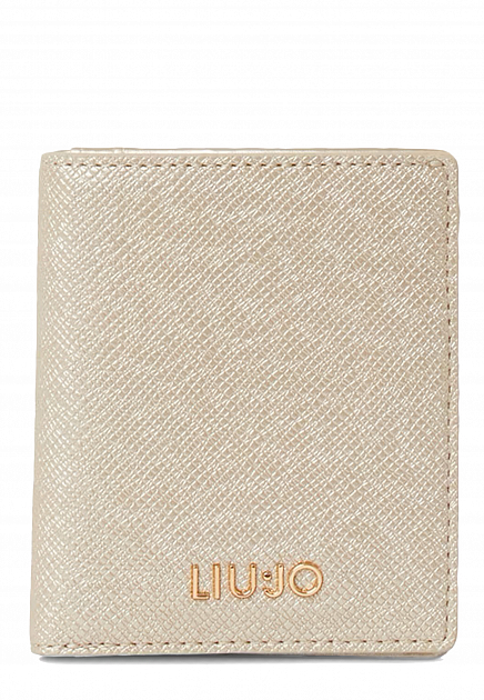 Золотой кошелек с логотипом LIU JO