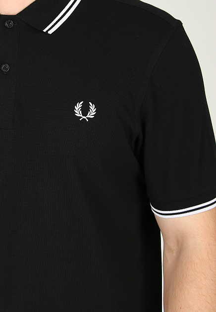 Поло FRED PERRY  - Хлопок - цвет черный