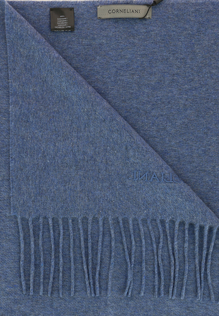 Синий кашемировый шарф CORNELIANI - ИТАЛИЯ