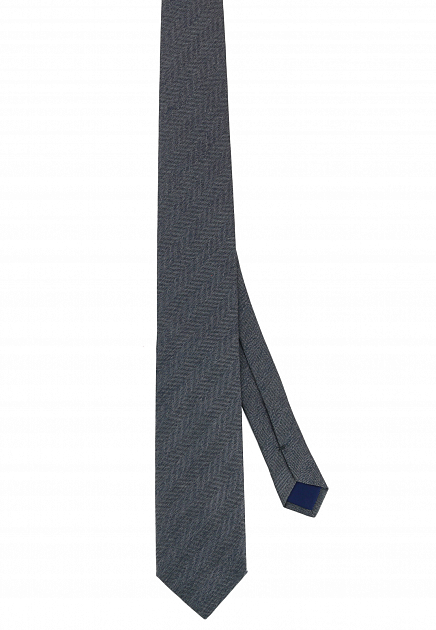 Серый фактурный галстук CORNELIANI - ИТАЛИЯ