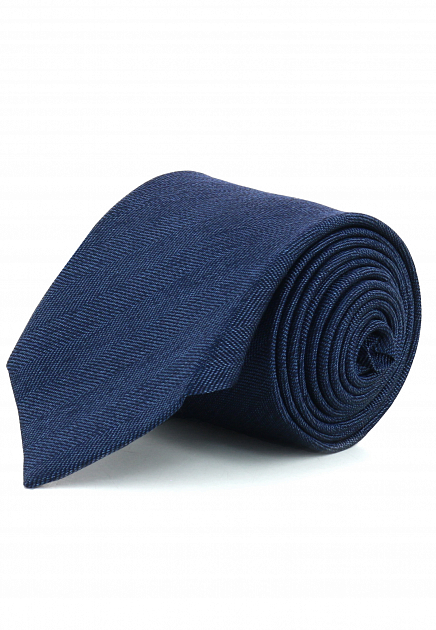Темно-синий фактурный галстук  CORNELIANI