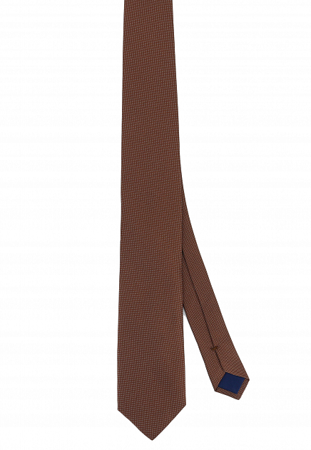 Коричневый галстук с узором CORNELIANI - ИТАЛИЯ