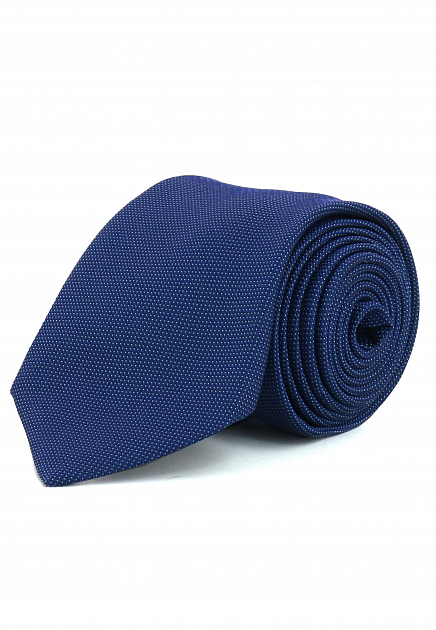Синий галстук с узором CORNELIANI