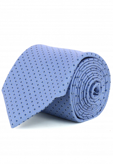 Голубой галстук в горошек CORNELIANI