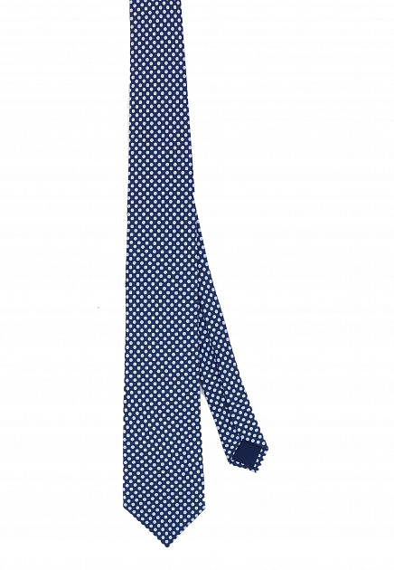 Голубой галстук с принтом CORNELIANI - ИТАЛИЯ