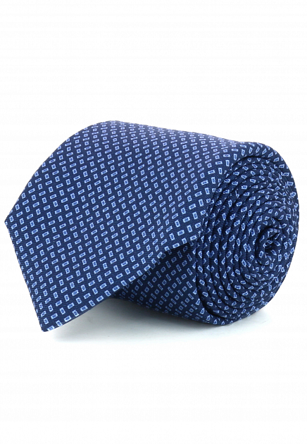 Синий галстук с принтом CORNELIANI