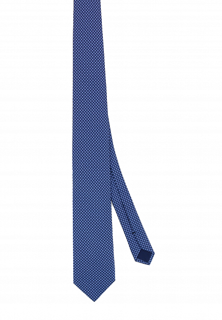 Синий галстук с принтом CORNELIANI - ИТАЛИЯ