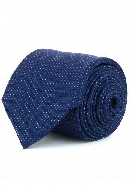 Темно-синий галстук с принтом CORNELIANI