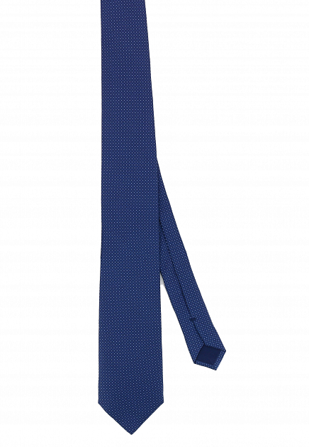 Темно-синий галстук с принтом CORNELIANI - ИТАЛИЯ