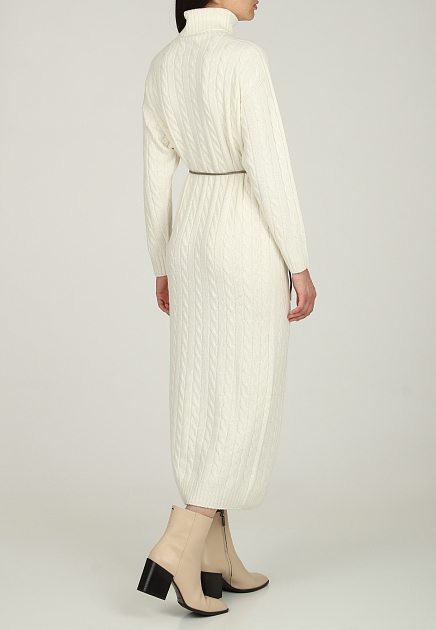 Платье PESERICO  - Шерсть - цвет белый