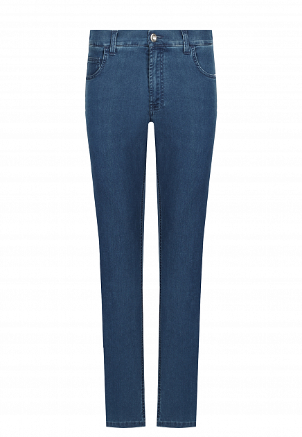 Базовые джинсы с вышитой монограммой STEFANO RICCI - ИТАЛИЯ