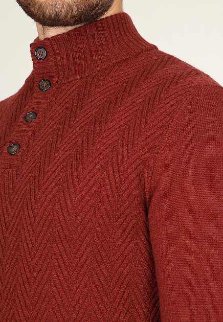 Пуловер CORNELIANI  - Шерсть - цвет бордовый