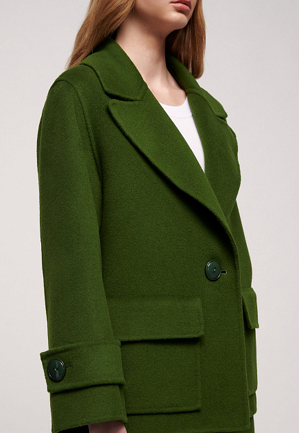 Пальто LUISA SPAGNOLI  - Шерсть - цвет зеленый