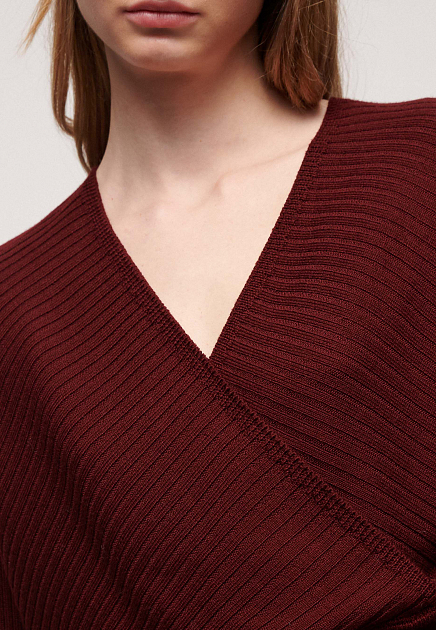 Пуловер LUISA SPAGNOLI  - Шерсть - цвет бордовый