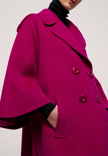 Пальто LUISA SPAGNOLI  - Шерсть - цвет фиолетовый