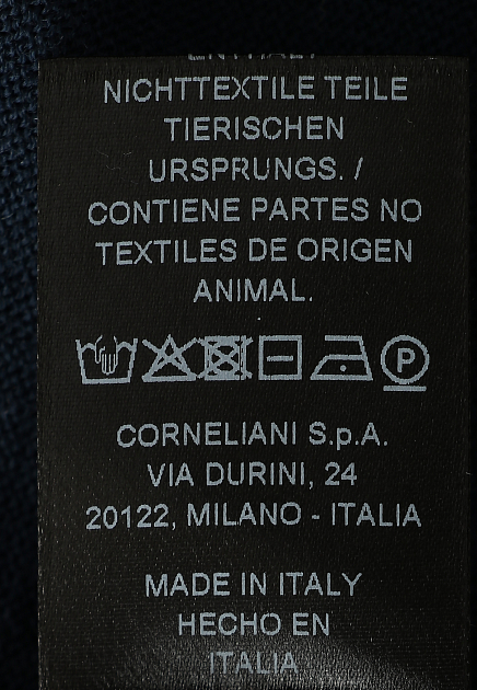 Рубашка-поло из тонкой шерсти CORNELIANI - ИТАЛИЯ