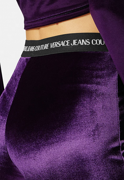 Легинсы VERSACE JEANS COUTURE  - Полиэстер - цвет фиолетовый