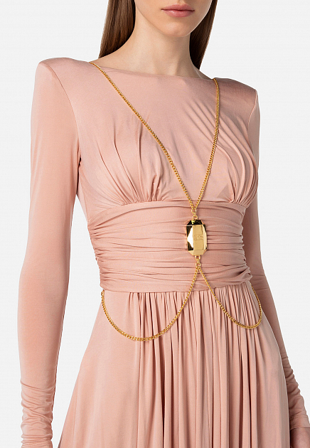 Платье ELISABETTA FRANCHI  - Купро - цвет розовый