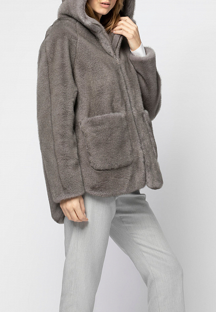 Пальто MAX&MOI  - Полиэстер - цвет серый