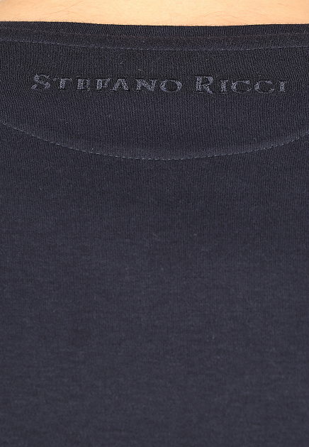 Хлопковый лонгслив с вышитым логотипом STEFANO RICCI
