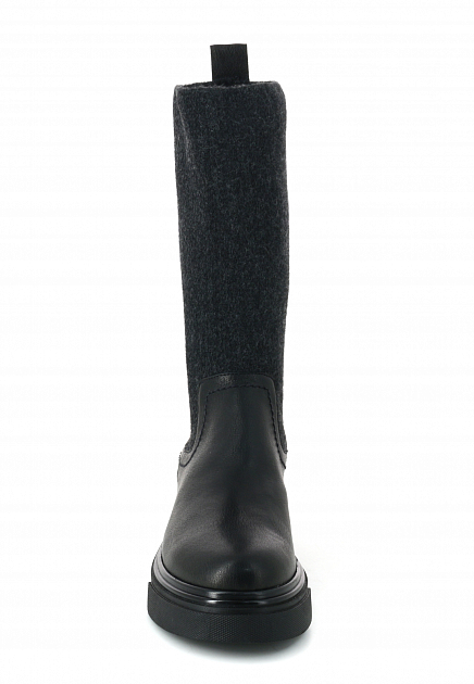 Ботинки HENRY BEGUELIN  - Кожа, Текстиль - цвет черный