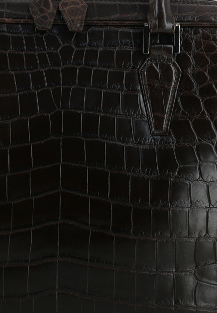 Портфель GIOSA  - Кожа крокодила - цвет коричневый