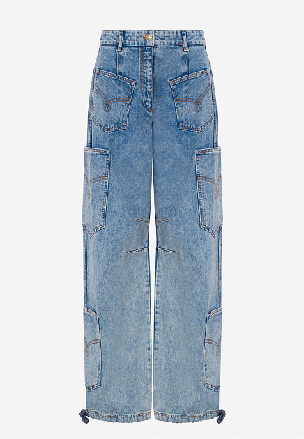 Широкие джинсы с карманами MOSCHINO JEANS - ИТАЛИЯ