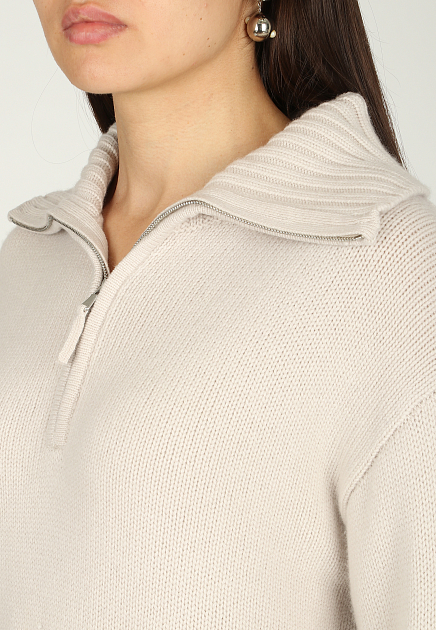 Пуловер ALLUDE  - Шерсть, Кашемир - цвет серый