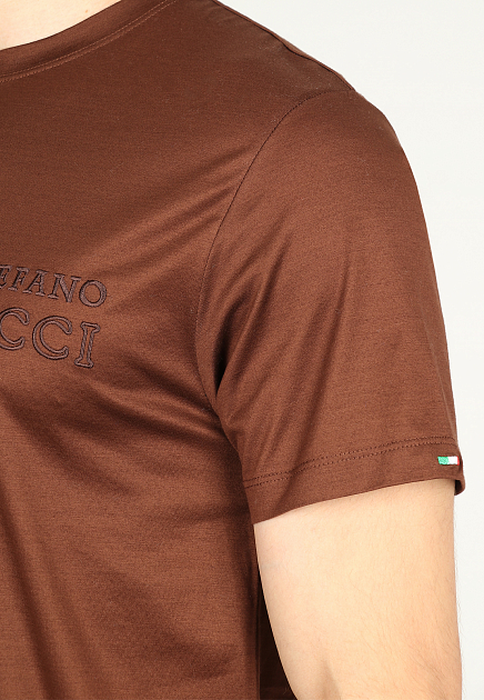 Футболка STEFANO RICCI  - Хлопок - цвет коричневый