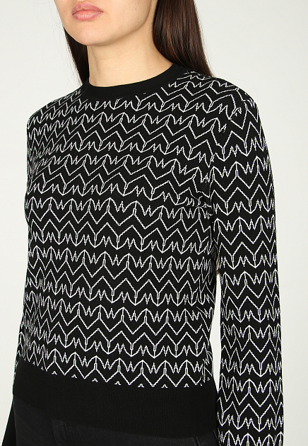 Пуловер PATRIZIA PEPE  - Вискоза, Полиэстер - цвет черный