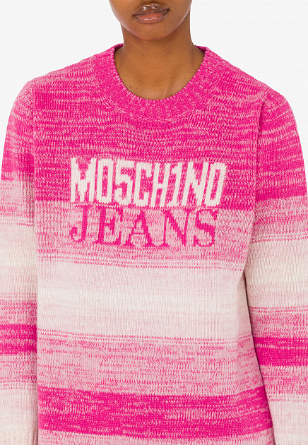 Платье MOSCHINO JEANS  - Шерсть - цвет розовый