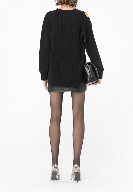 Пуловер PINKO  - Вискоза, Шерсть - цвет черный