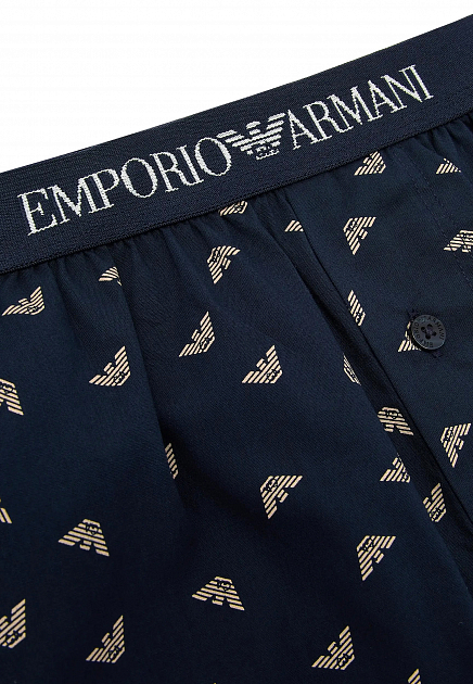 Трусы EMPORIO ARMANI Underwear  - Хлопок - цвет синий