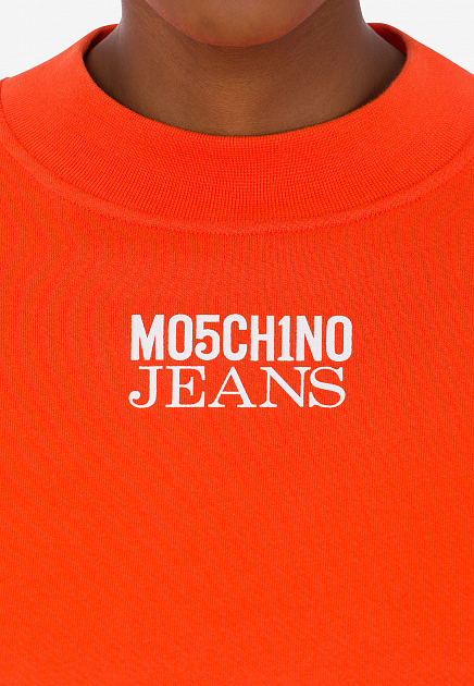 Толстовка MOSCHINO JEANS  - Хлопок - цвет оранжевый