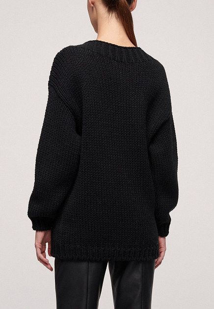 Пуловер LUISA SPAGNOLI  - Шерсть, Акрил - цвет черный