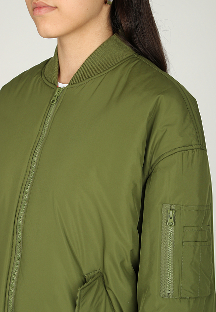 Куртка MOSCHINO JEANS  - Полиэстер - цвет зеленый