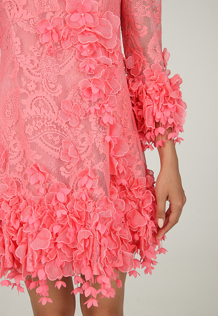 Платье ZIMMERMANN  - Хлопок, Полиамид - цвет розовый