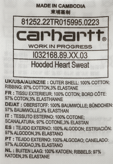 Объемная толстовка с графичкский принтом  CARHARTT WIP - США