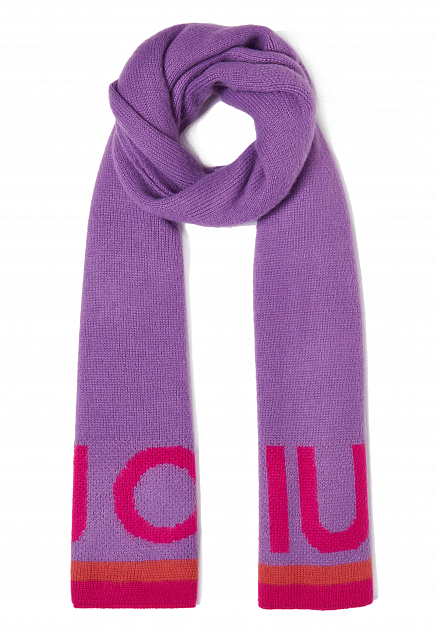 Фиолетовый комплект шапки и шарфа LIU JO - ИТАЛИЯ