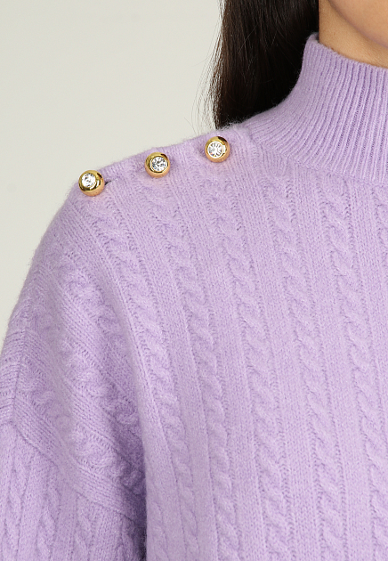 Удлиненный свитер аранской вязки CHIARA FERRAGNI