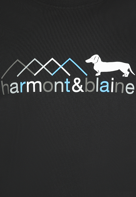 Футболка HARMONT&BLAINE  - Хлопок - цвет черный