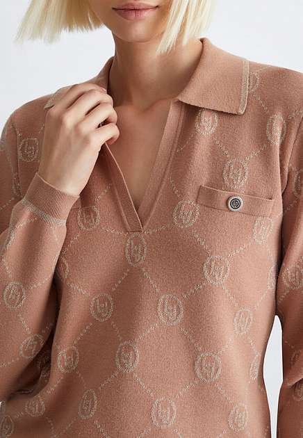 Пуловер LIU JO  - Вискоза, Полиэстер - цвет бежевый