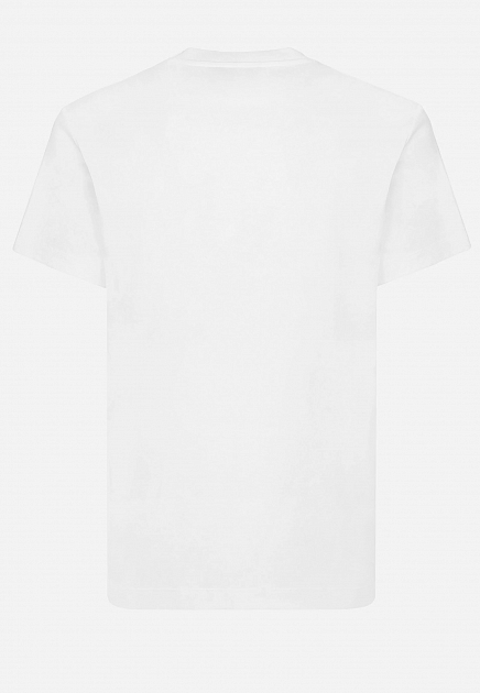 Хлопковая футболка с логотипом на груди  DOLCE&GABBANA - ИТАЛИЯ