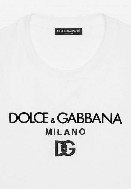 Футболка DOLCE&GABBANA  - Хлопок - цвет белый